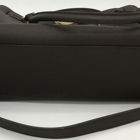 MICHAEL KORS MK Purse Coffee Brown Satchel Handbag - Picture 6 of 12